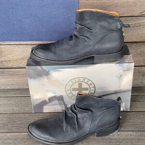 Fiorentini + Baker Elina 21 Dark Gray Leather Boots women’s size 40